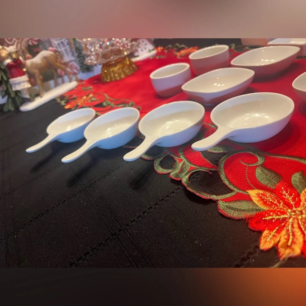 Set of (13) Asian Condiment Serving Dishes